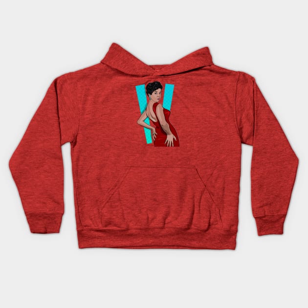 Della Reese Kids Hoodie by FanboyMuseum